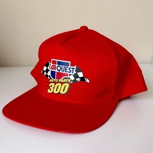 Vintage Car Quest Auto Parts 300 Red Snapback